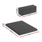 Giselle Bedding Foldable Mattress Folding Foam Mattresses Portable Mat Double FOAM-MFM-RAFA-GY-D