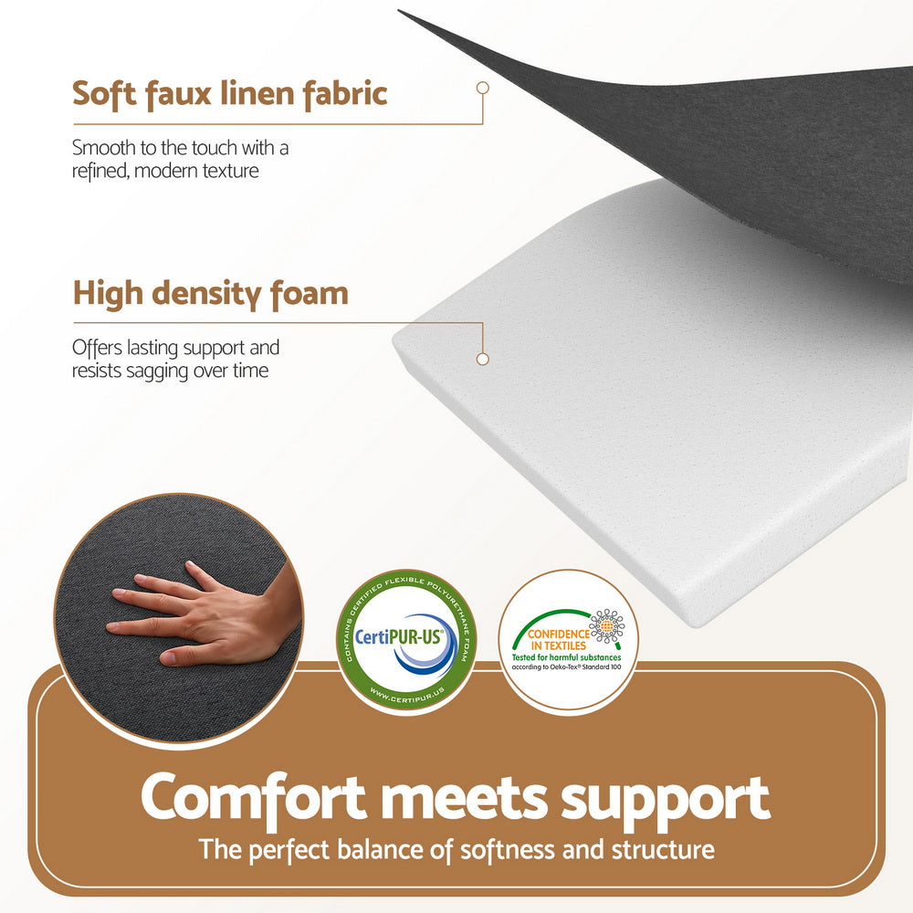 Giselle Bedding Foldable Mattress Folding Foam Mattresses Portable Mat Double FOAM-MFM-RAFA-GY-D