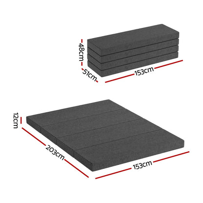 Giselle Bedding Foldable Mattress Folding Foam Mattresses Portable Mat Queen FOAM-MFM-RAFA-GY-Q