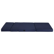 Giselle Foldable Mattress Folding Foam Mattresses Portable Floor Mat Blue Double FOAM-MFM-RAFA-MESH-D