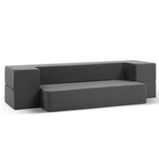 Giselle Bedding Foldable Mattress Folding Foam Sofa Bed Chair Grey FOAM-MFM-SOFA-01-GY
