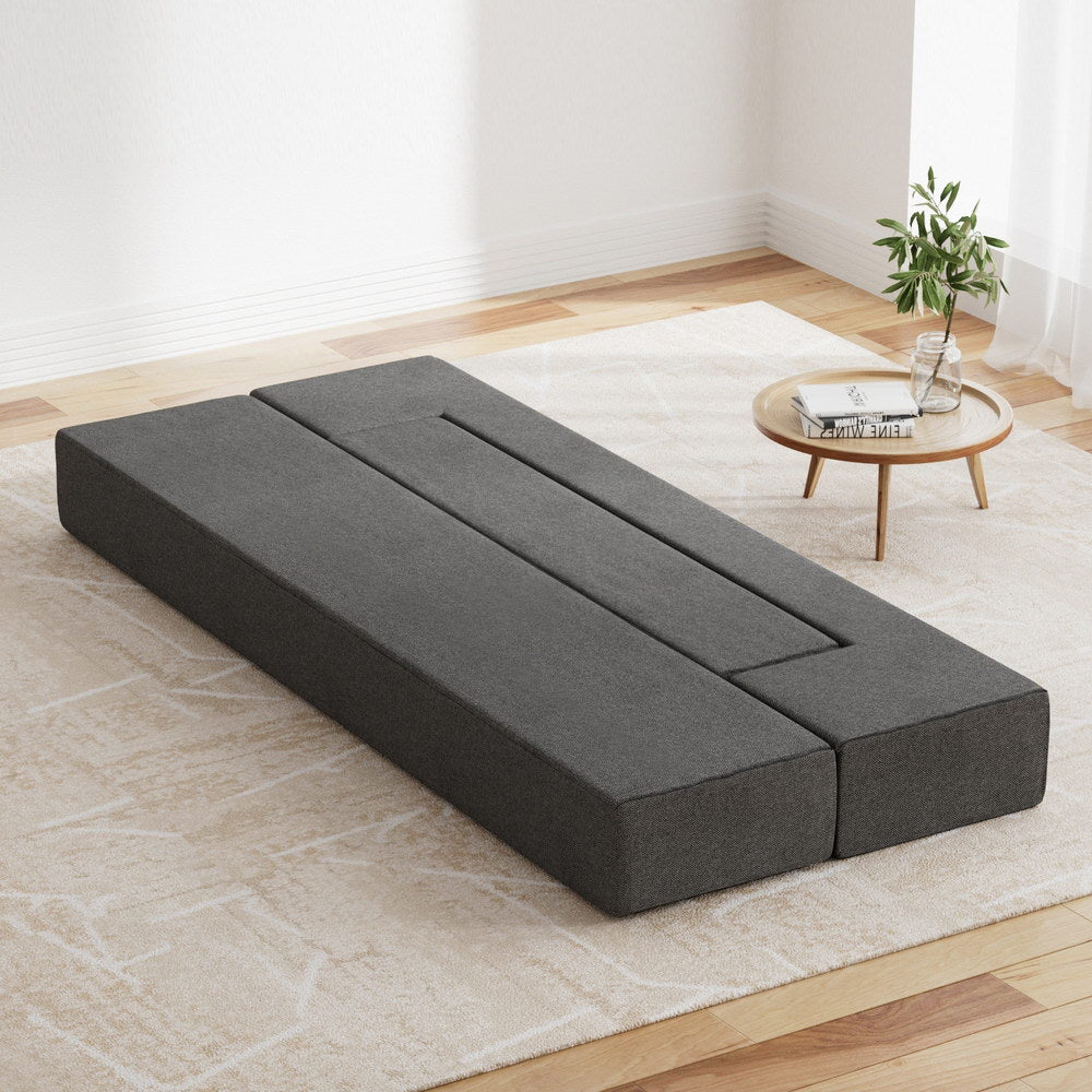 Giselle Bedding Foldable Mattress Folding Foam Sofa Bed Chair Grey FOAM-MFM-SOFA-01-GY