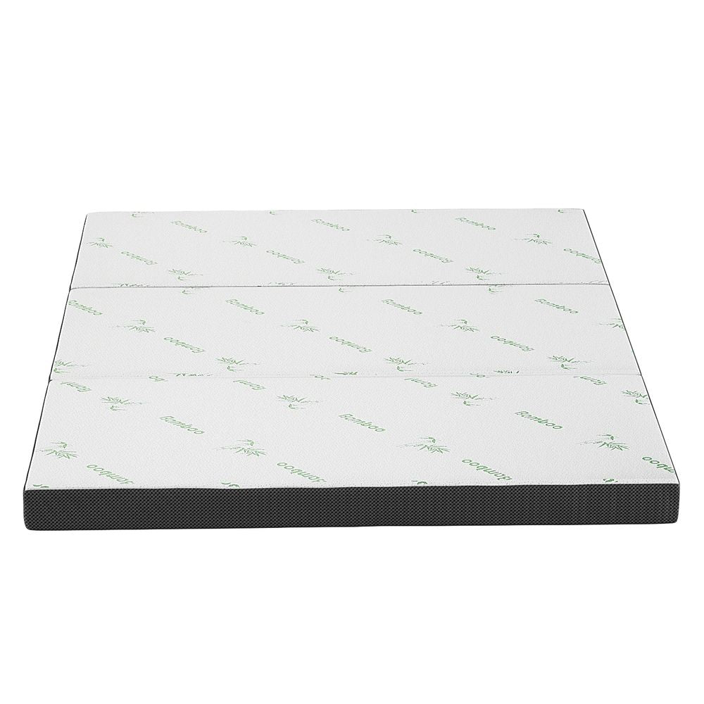 Giselle Bedding Foldable Mattress Folding Foam Double Bamboo FOAM-MFM-TRIO-BAM-BK-D