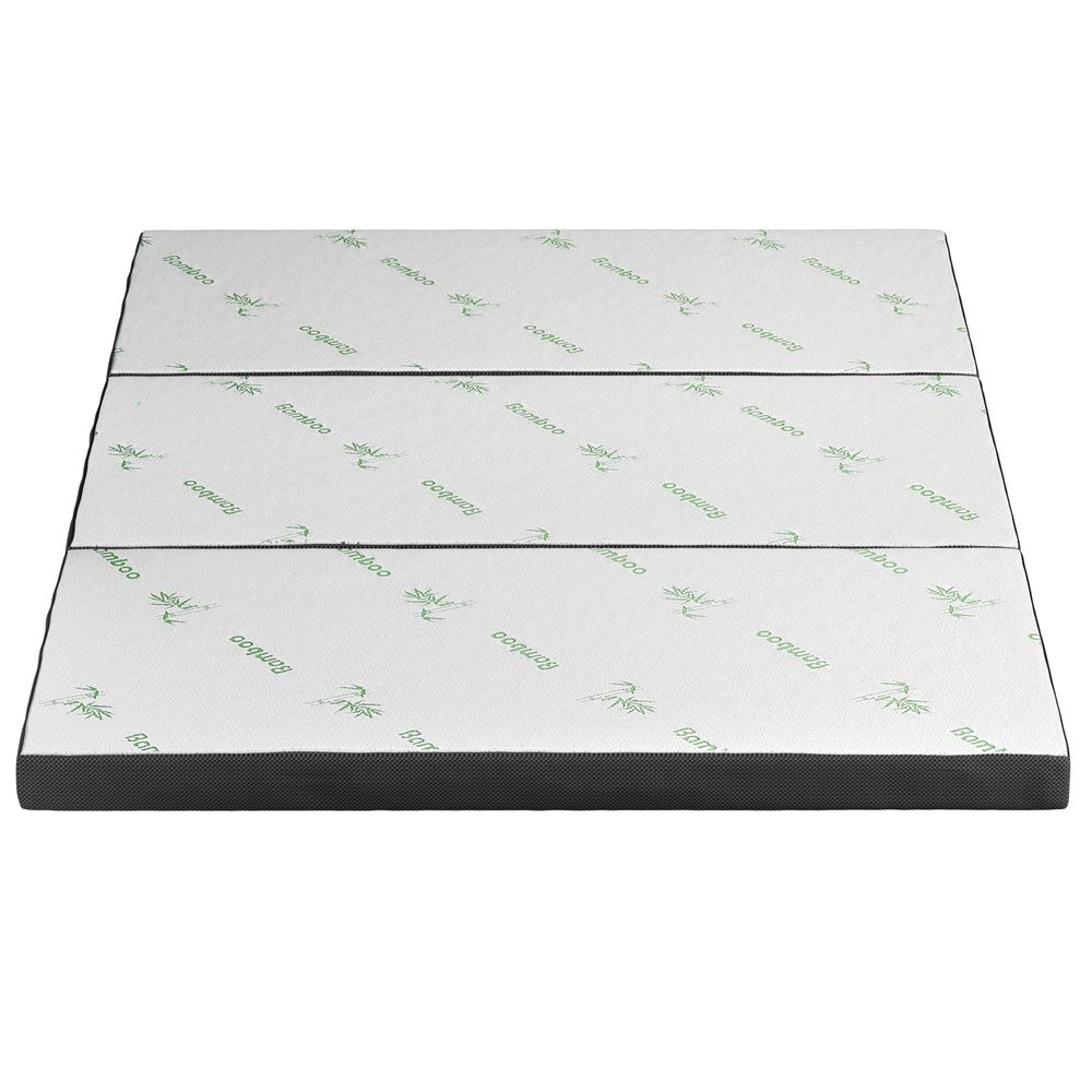 Giselle Foldable Mattress Folding Foam Mattresses Bamboo Queen FOAM-MFM-TRIO-BAM-BK-Q