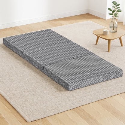 Giselle Foldable Mattress Folding Sofa Bed Trifold Memory Foam Camping Cushion Mat FOAM-MFM-TRIO-DUAL-GY