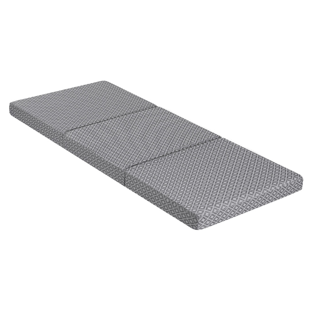 Giselle Foldable Mattress Folding Sofa Bed Trifold Memory Foam Camping Cushion Mat FOAM-MFM-TRIO-DUAL-GY