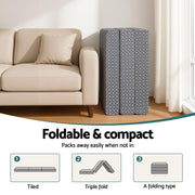 Giselle Foldable Mattress Folding Sofa Bed Trifold Memory Foam Camping Cushion Mat FOAM-MFM-TRIO-DUAL-GY