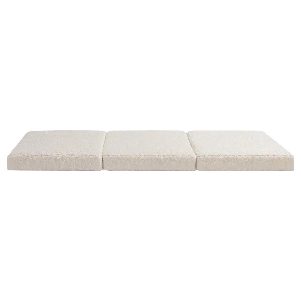 Giselle Bedding Foldable Mattress Fleece Portable 3-fold Folding Foam Mattresses FOAM-MFM-TRIO-FE