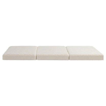 Giselle Bedding Foldable Mattress Fleece Portable 3-fold Folding Foam Mattresses FOAM-MFM-TRIO-FE