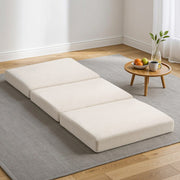 Giselle Bedding Foldable Mattress Fleece Portable 3-fold Folding Foam Mattresses FOAM-MFM-TRIO-FE