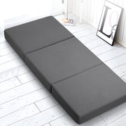 Giselle Bedding Foldable Mattress Folding Foam Bed Single Grey FOAM-MFM-TRIO-GY