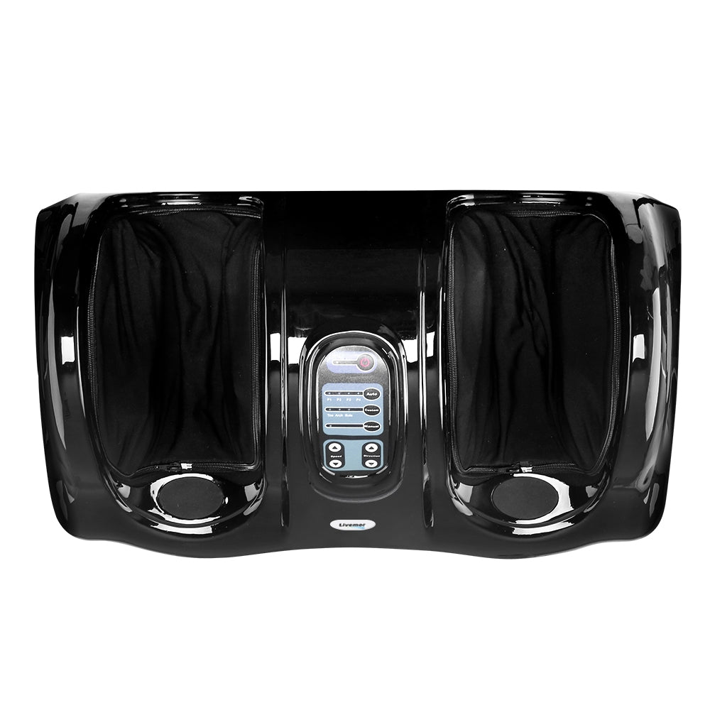 Livemor Foot Massager Shiatsu Massagers Electric Remote Roller Kneading Black FOOT-MASSAGE-11-BK