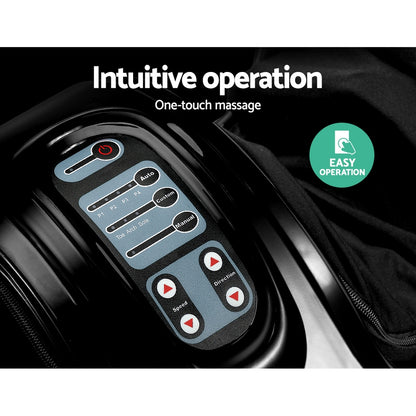 Livemor Foot Massager Shiatsu Massagers Electric Remote Roller Kneading Black FOOT-MASSAGE-11-BK