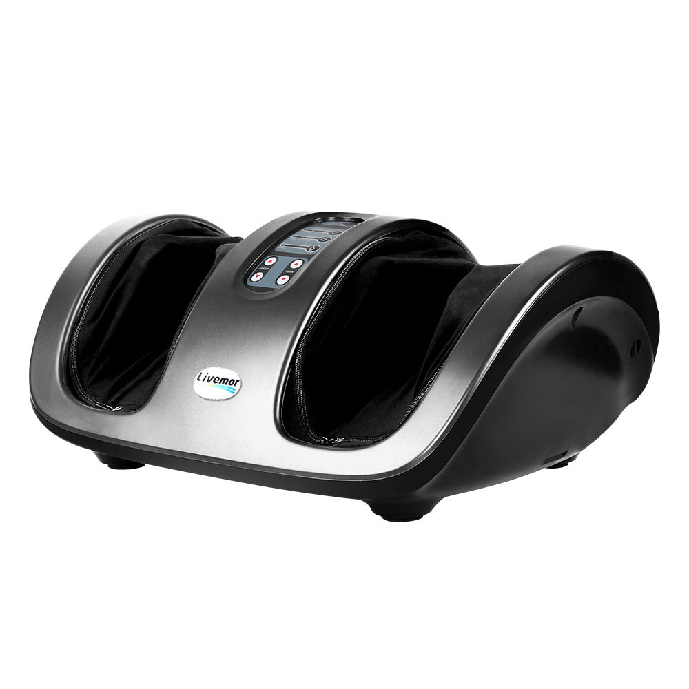 Livemor Foot Massager Shiatsu Massagers Electric Roller Kneading Leg Grey FOOT-MASSAGE-188-SI