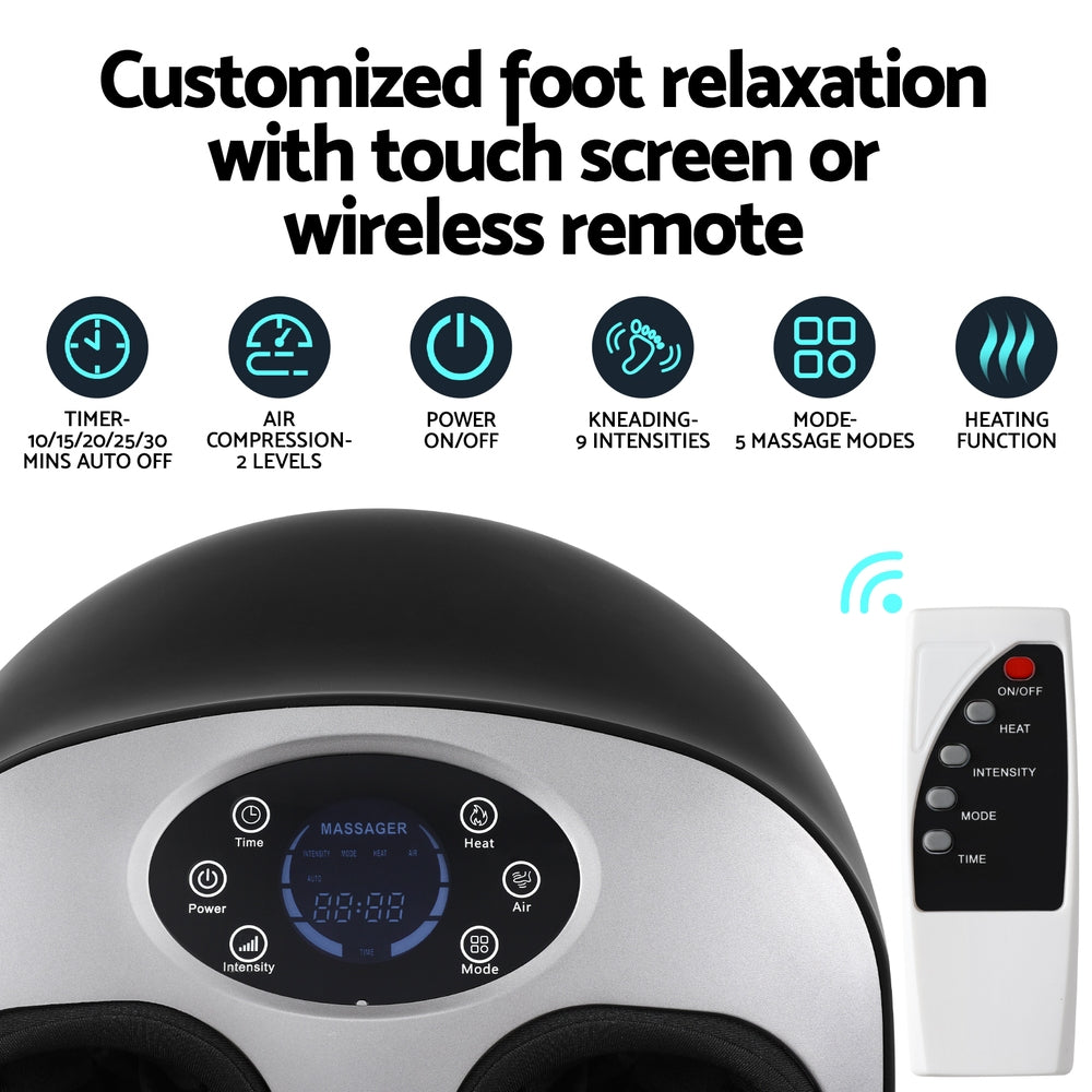 Livemor Kneading Heated Foot Massager Electric Massagers FOOT-MASSAGE-506-BK