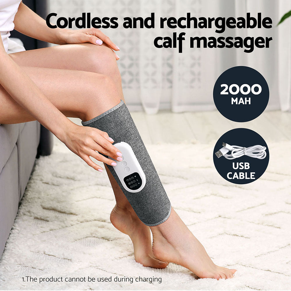 Livemor Leg Massager Heated Air Compression Calf Relaxation FOOT-MASSAGE-CALF-GY