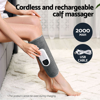 Livemor Leg Massager Heated Air Compression Calf Relaxation FOOT-MASSAGE-CALF-GY