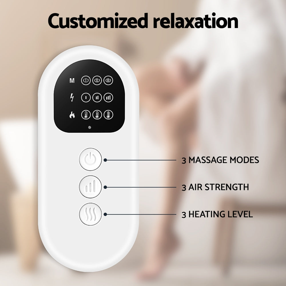 Livemor Leg Massager Heated Air Compression Calf Relaxation FOOT-MASSAGE-CALF-GY