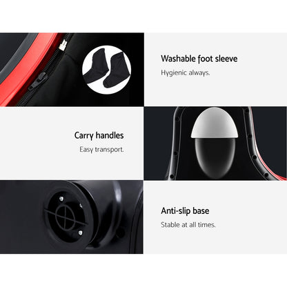 Livemor Foot Massager Massagers Shiatsu Electric Roller Ankle Calf Leg Kneading Red FOOT-MASSAGE-LF03-RD