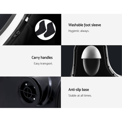 Livemor Foot Massager Massagers Shiatsu Electric Roller Ankle Calf Leg Kneading Silver FOOT-MASSAGE-LF03-SI