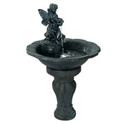 Gardeon Solar Water Feature with LED Lights Angel 94cm FOUNT-ANGEL-BU