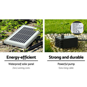 Gardeon Solar Water Feature with LED Lights Angel 94cm FOUNT-ANGEL-BU
