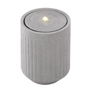 Gardeon Solar Fountain Water Feature Outdoor Fountain LED Lights Beige FOUNT-CYLINDER-BG