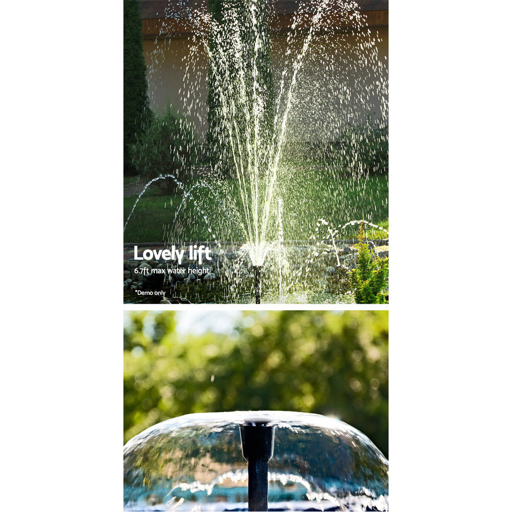 Gardeon Solar Pond Pump Submersible Water Fountain Kit 6.6FT FOUNT-POND-B-100
