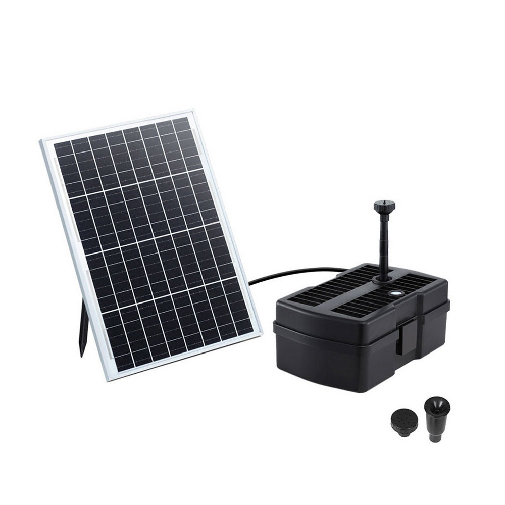 Gardeon Solar Submersible Water Pond Fountain Pump with Filter Box 6FT 1190L/H FOUNT-POND-B-1100-BOX