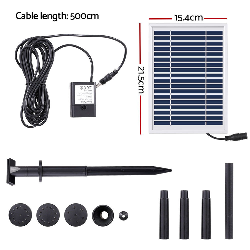 Gardeon Solar Pond Pump Submersible Water Fountain Kit 4.4FT FOUNT-POND-B-20