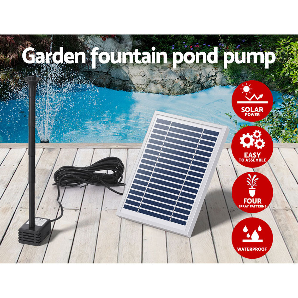 Gardeon Solar Pond Pump Submersible Water Fountain Kit 4.4FT FOUNT-POND-B-20