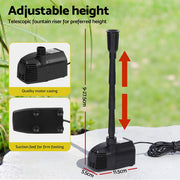 Gardeon Solar Pond Pump Submersible Water Fountain Kit with 2 Panels 1600L/H FOUNT-POND-B-270-1600