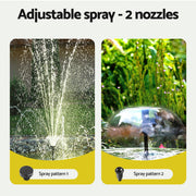 Gardeon Solar Pond Pump Submersible Water Fountain Kit with 2 Panels 1600L/H FOUNT-POND-B-270-1600