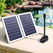 Gardeon Solar Pond Pump Submersible Water Fountain Kit with 2 Panels 1600L/H FOUNT-POND-B-270-1600