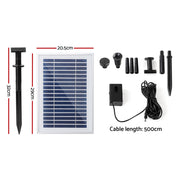 Gardeon Solar Pond Pump 4.6FT FOUNT-POND-B-50-500