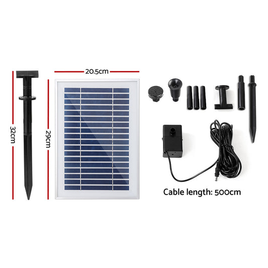 Gardeon Solar Pond Pump 4.6FT FOUNT-POND-B-50-500
