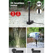 Gardeon Solar Pond Pump 4.6FT FOUNT-POND-B-50-500