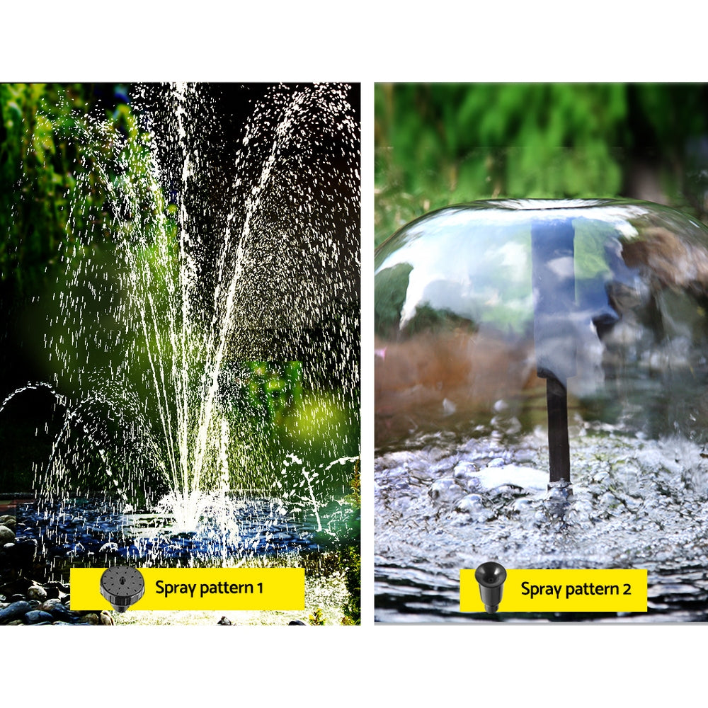 Gardeon Solar Pond Pump Water Fountain Filter Box Submersible Outdoor Pool 6.6FT FOUNT-POND-B-800-BOX