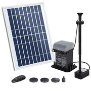 Gardeon Solar Pond Pump Submersible Fountain with Battery Kit LED Lights 5.2FT FOUNT-POND-B-DX90