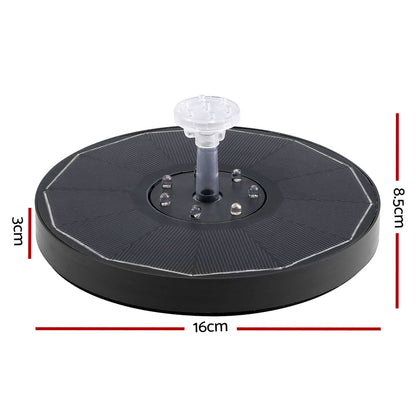 Gardeon Floating Solar Pond Water Fountain Pump Outdoor Fountains LED Light FOUNT-POND-B-LED-BB02