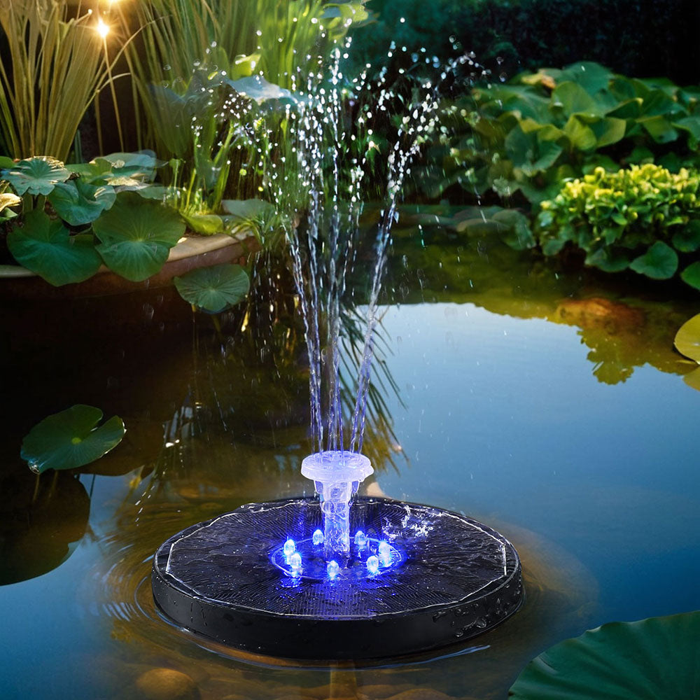 Gardeon Floating Solar Pond Water Fountain Pump Outdoor Fountains LED Light FOUNT-POND-B-LED-BB02
