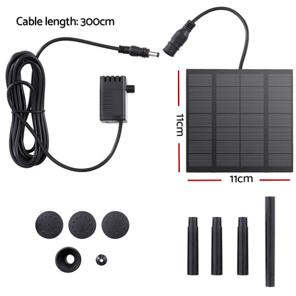 Gardeon Solar Pond Pump Submersible Water Fountain Kit 2.6FT FOUNT-POND-B-MINI14