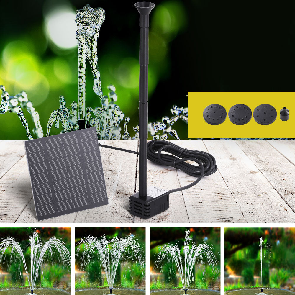 Gardeon Solar Pond Pump Submersible Water Fountain Kit 2.6FT FOUNT-POND-B-MINI14