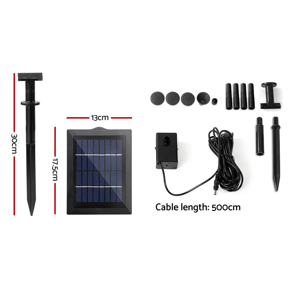 Gardeon Solar Pond Pump Submersible Water Fountain Kit 4FT FOUNT-POND-B-MINI230