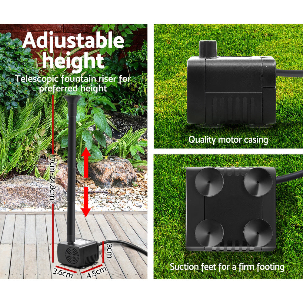 Gardeon Solar Pond Pump 6 FT FOUNT-POND-C-60
