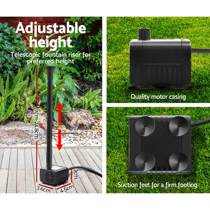 Gardeon Solar Pond Pump 6 FT FOUNT-POND-C-60