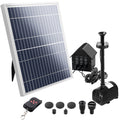 Gardeon Solar Pond Pump with Battery Kit LED Lights 8.8 FT FOUNT-POND-C-DX120