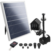 Gardeon Solar Pond Pump with Battery Kit LED Lights 8.8 FT FOUNT-POND-C-DX120