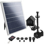 Gardeon Solar Pond Pump with Battery Kit LED Lights 8.8 FT FOUNT-POND-C-DX120