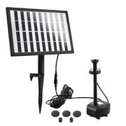 Gardeon Solar Pond Pump with Battery LED Lights 4 FT FOUNT-POND-C-DX36